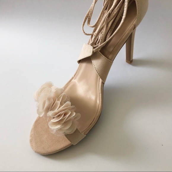 Powder pink high heel sandals - Picture 7 of 14